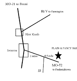 Map to Low Water Cottage
