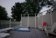 Enjoy a romantic and privat soak in our hot tub